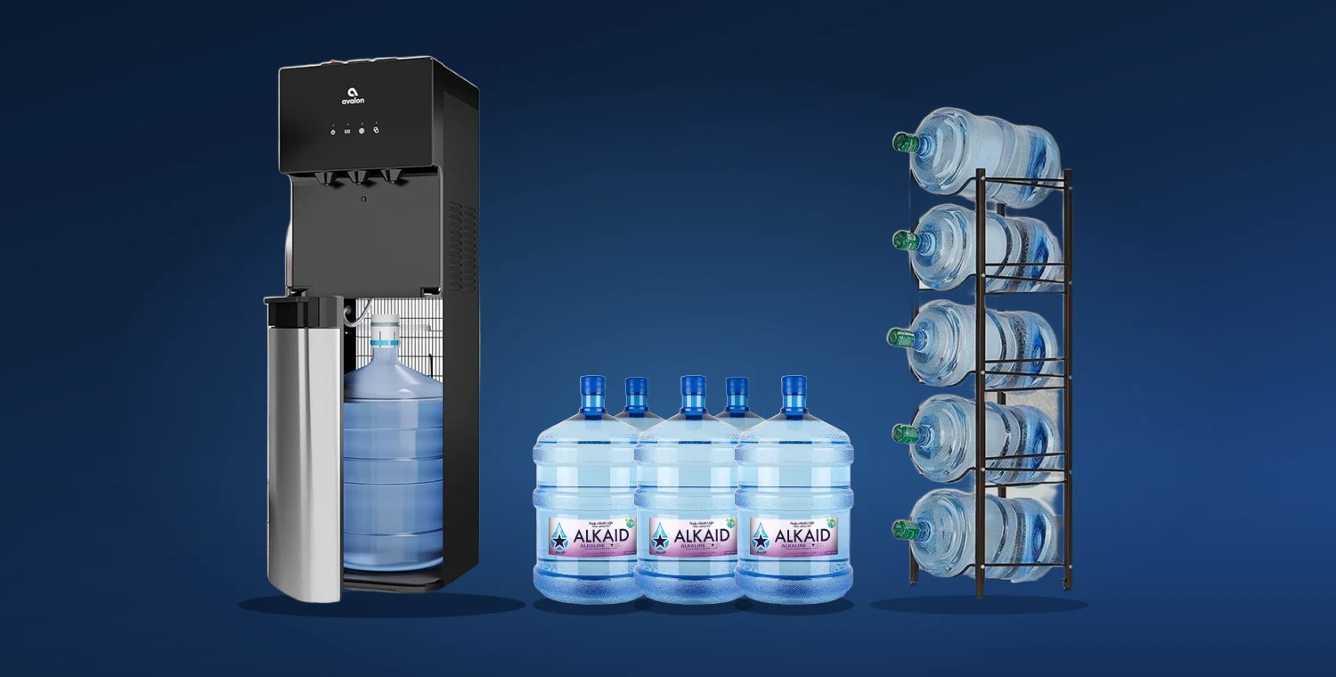 Avalon water cooler with Alkaid 5-gallon jugs